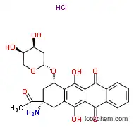 Molecular Structure of 92395-36-3 ((7S-cis)-9-Acetyl-9-amino-7-[(2-deoxy-alpha-D-erythro-pentopyranosyl)oxy]-7,8,9,10-tetrahydro-6,11-dihydroxy-5,12-naphthacenedione)